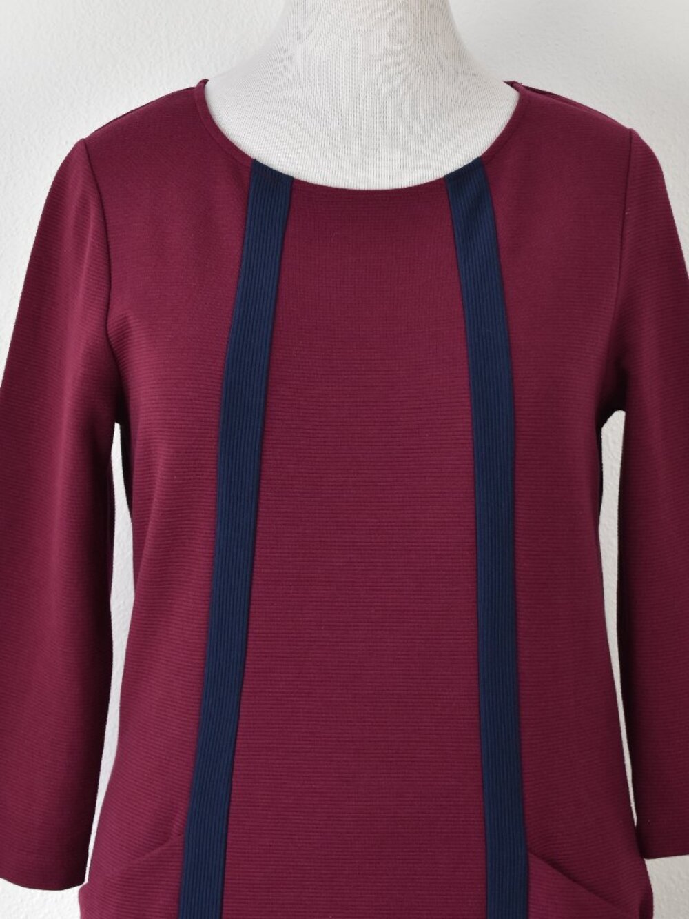 Boden Anita Ottoman Tunic Ribbed Shift Dress - 12 - Picture 2 of 9
